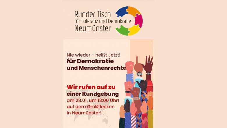 Kundgebung für Demokratie am 28.01.2024