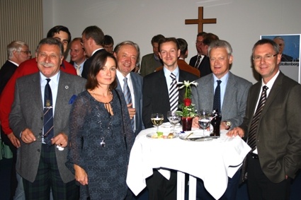 Ausstellung zu Ehren Gerhard Stoltenbergs im Landeshaus