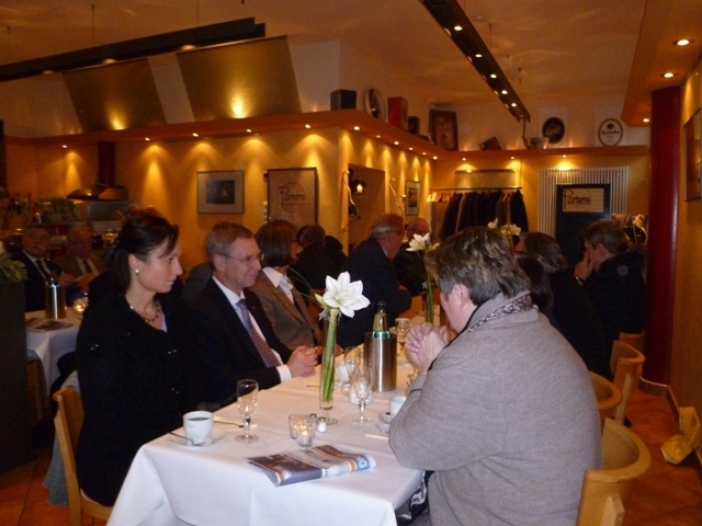 Landtagspräsident Torsten Geerdts im Gespräch