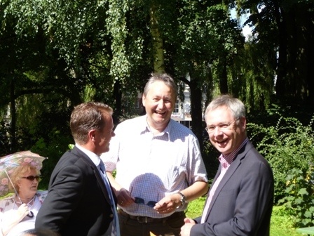 Kreisvorsitzender Wolf Rüdiger Fehrs, MdL Hauke Göttsch, ehem. Landtagspräsident Torsten Geerdts