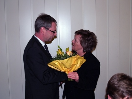 Blumen der ehemaligen Landtagskollegin aus Segeberg.