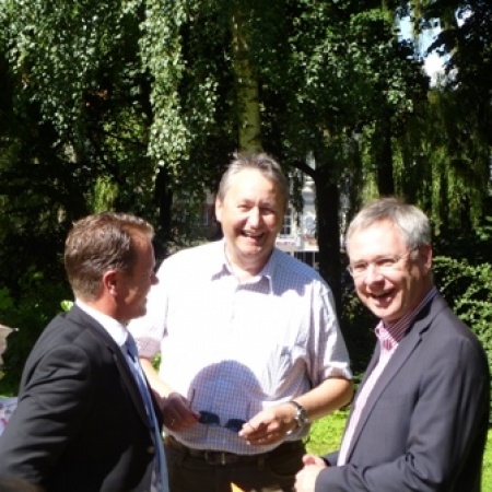 Kreisvorsitzender Wolf Rüdiger Fehrs, MdL Hauke Göttsch, ehem. Landtagspräsident Torsten Geerdts