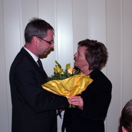 Blumen der ehemaligen Landtagskollegin aus Segeberg.